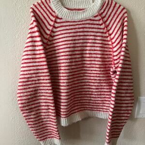 American eagle womens red and white